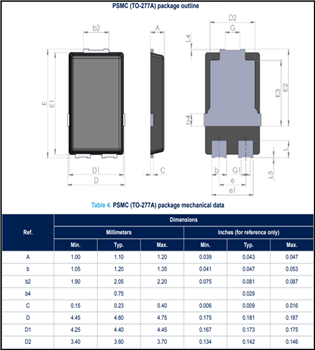 STMicroelectronics STPS5H100SF和STPS5H100SFY 100V肖特基整流器