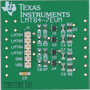 机械图纸 - Texas Instruments LMT8x评估模块