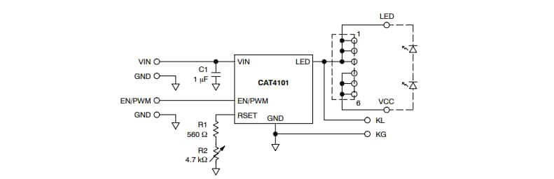 onsemi CAT4101AEVB评估板