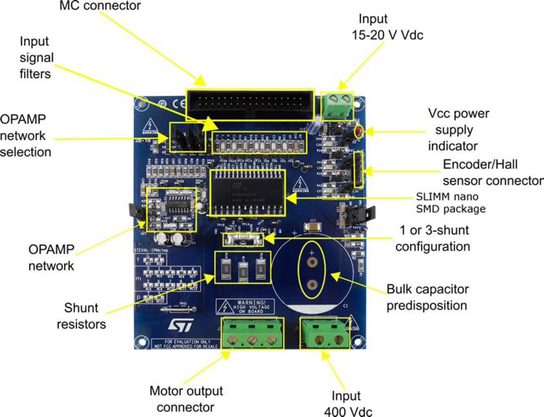 STMicroelectronics STEVAL-IPMnM1S电机驱动电源板