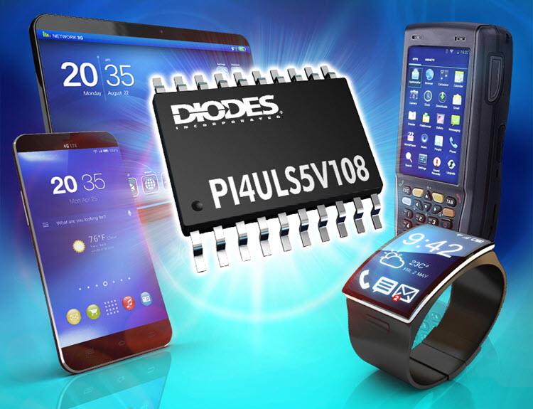 Diodes Incorporated PI4ULS5V108 8位双向电平转换器