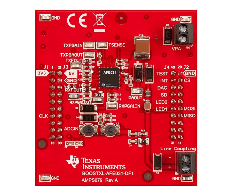 位置电路 - Texas Instruments BOOSTXL-AFE031-DF1 SunSpec兼容型BoosterPack™