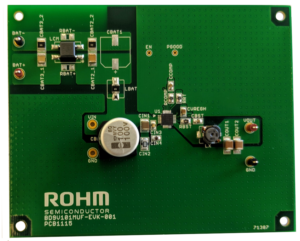 ROHM Semiconductor BD9V101MUF-EVK-001评估板