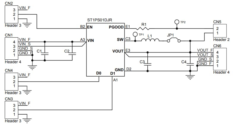 原理图 - STMicroelectronics STEVAL-1PS01DJR评估板