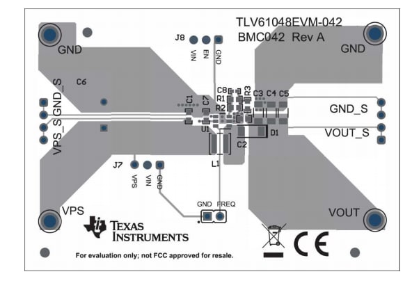 位置电路 - Texas Instruments TLV61048EVM-042评估模块