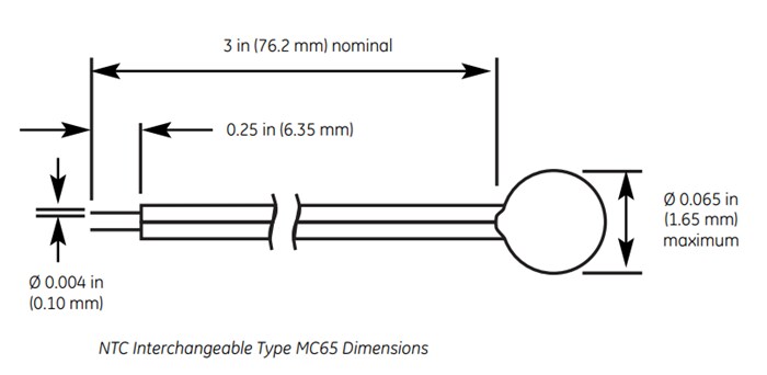 Amphenol Advanced Sensors NTC 65型可互换测温热敏电阻