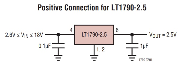 Analog Devices Inc. LT1790微功率、SOT-23封装、低压差基准