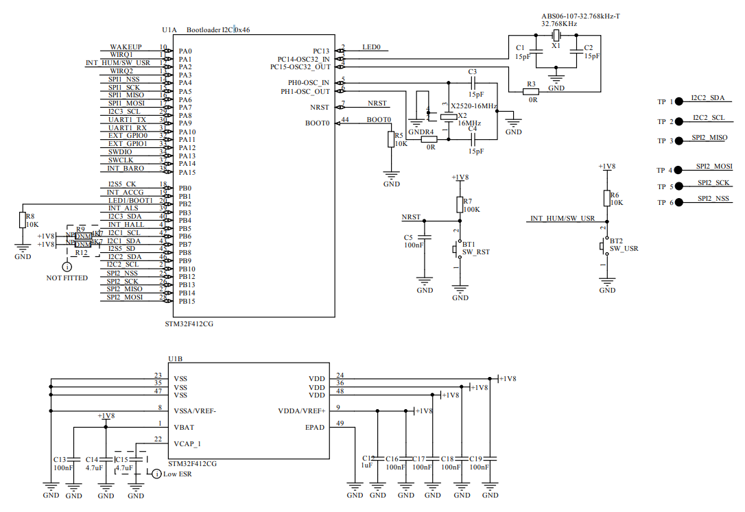 原理图 - STMicroelectronics STEVAL-MKI187V1 ArgonKey夹层板