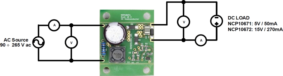 onsemi NCP10671B05GEVB和NCP10672B15GEVB评估板