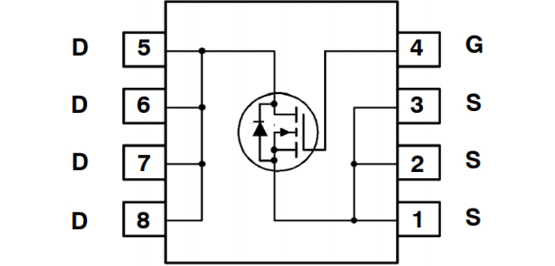 原理图 - onsemi FDMS4D5N08LC 80V单N通道功率MOSFET