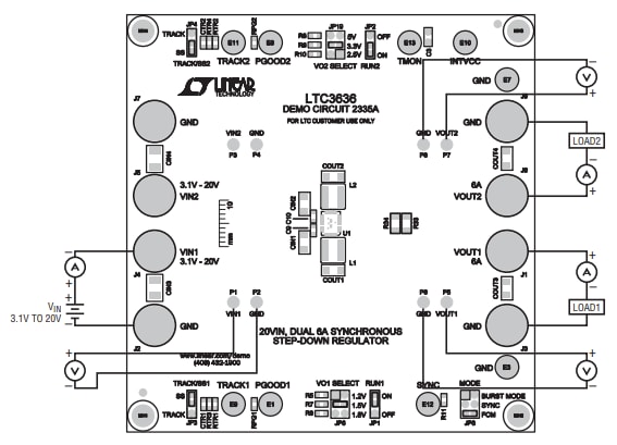 原理图 - Analog Devices Inc. DC2335A演示电路