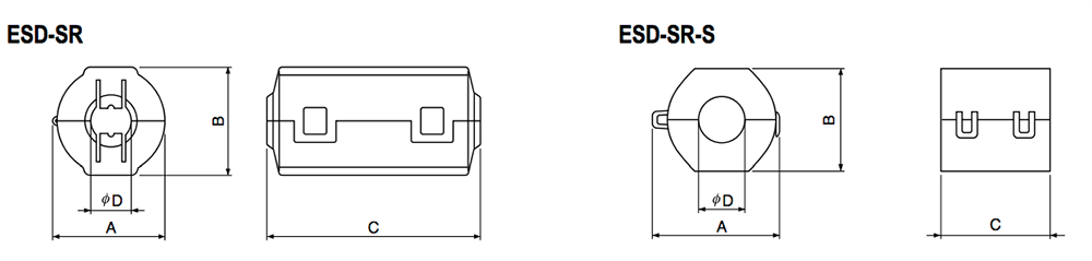 KEMET ESD-SR卡扣式内核套件