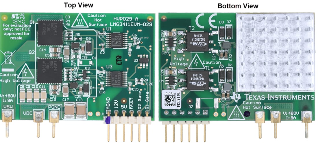 机械图纸 - Texas Instruments LMG3411EVM-029半桥子卡