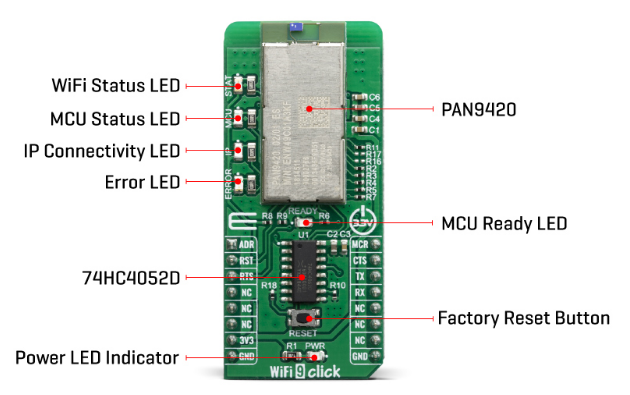 Mikroe Wi-Fi® 9 Click