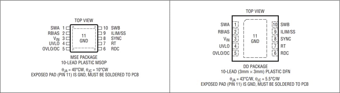 机械图纸 - Analog Devices Inc. LT3999直流-直流变压器驱动器