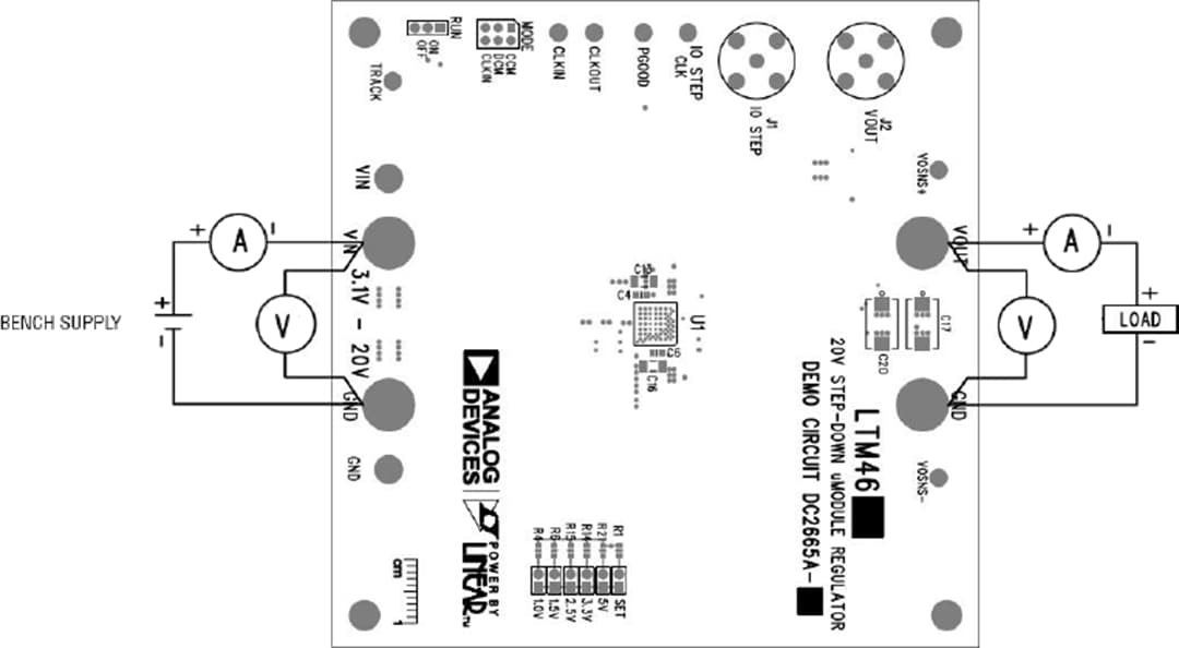位置电路 - Analog Devices Inc. 用于LTM4626的DC2665A-A演示电路