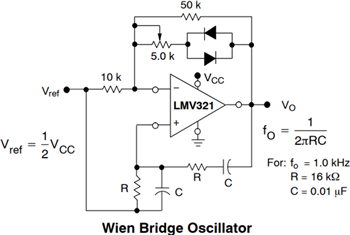 应用电路图 - onsemi LMV321、NCV321, LMV358和LMV324 CMOS运算放大器