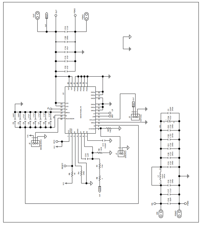 原理图 - Analog Devices / Maxim Integrated MAX17536评估套件