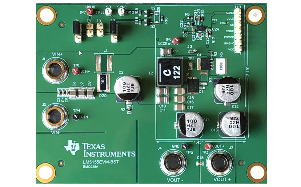 位置电路 - Texas Instruments LM5155EVM-BST评估模块