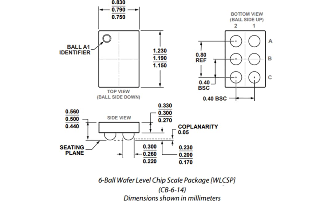 机械图纸 - Analog Devices Inc. ADL5506射频检测器