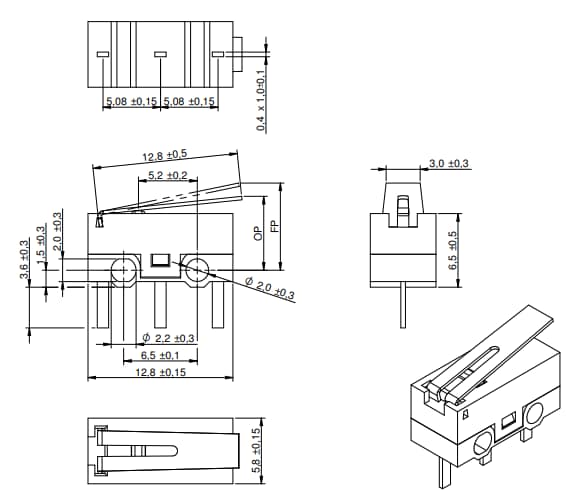 Würth Elektronik WS-MITV终端微动开关