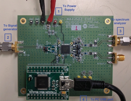 位置电路 - Analog Devices / Maxim Integrated MAX3522BEVKIT评估套件