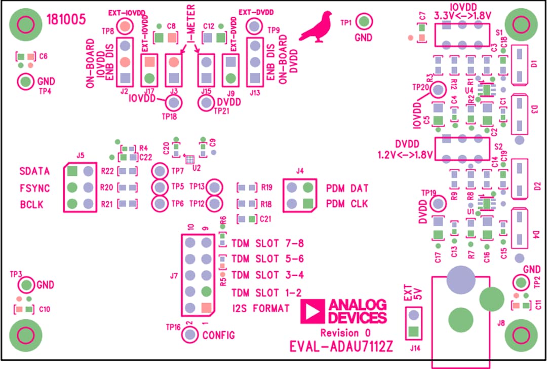 Analog Devices Inc. EVAL-ADAU7112评估板
