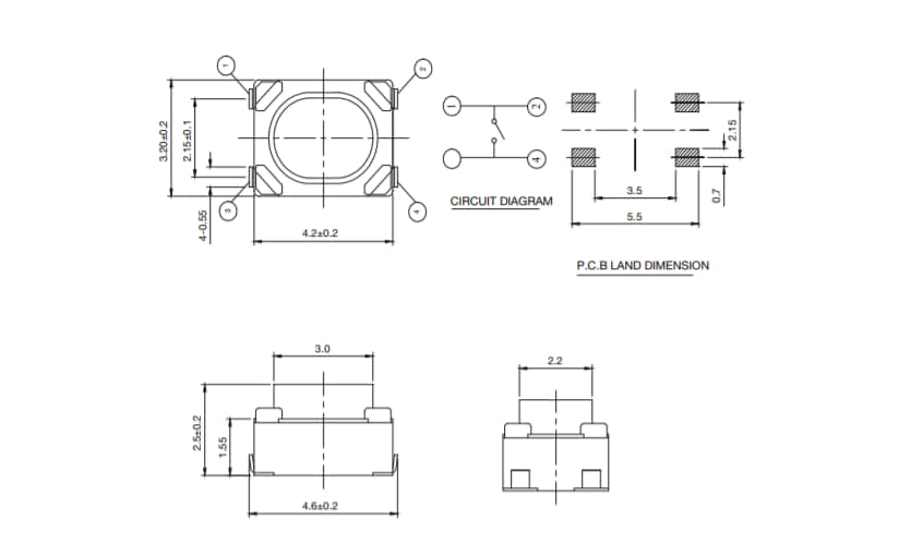 图表 - C&K Switches PTS815轻触开关