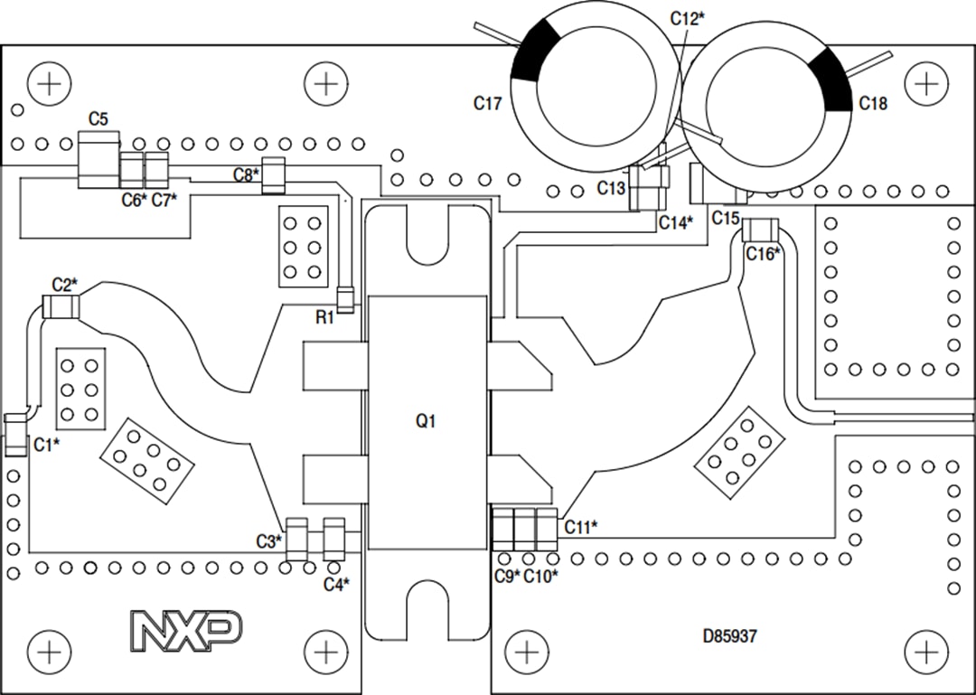 机械图纸 - NXP Semiconductors AFV10700H参考电路