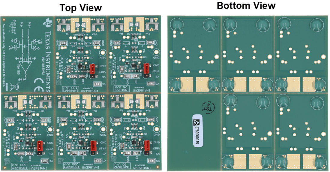 机械图纸 - Texas Instruments INA186EVM评估模块 (EVM)