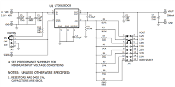 原理图 - Analog Devices Inc. LT306x演示板