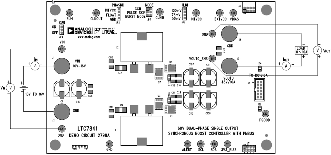 图表 - Analog Devices Inc. DC2798用于LTC7841的演示电路