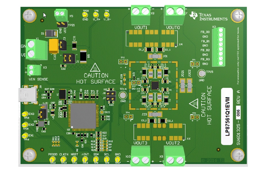 Texas Instruments LP8756xQ1EVM评估模块 (EVM)
