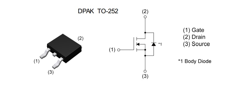 应用电路图 - ROHM Semiconductor RD3U041AAFRA N沟道250 V 4 A功率MOSFET
