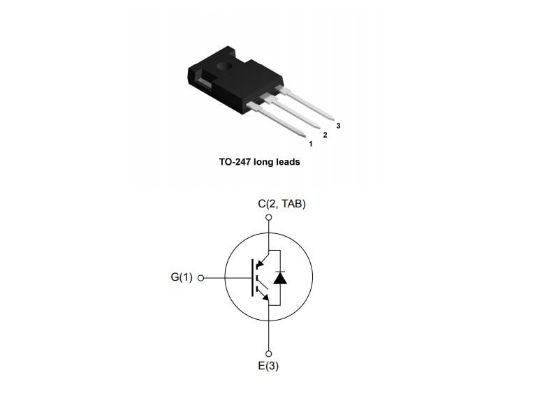 应用电路图 - STMicroelectronics STGWA100H65DFB2 HB2 IGBT