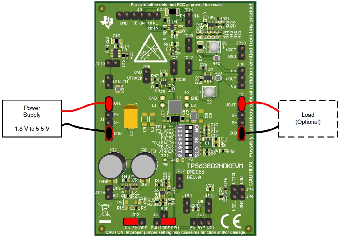 图表 - Texas Instruments TPS63802HDKEVM硬件开发套件