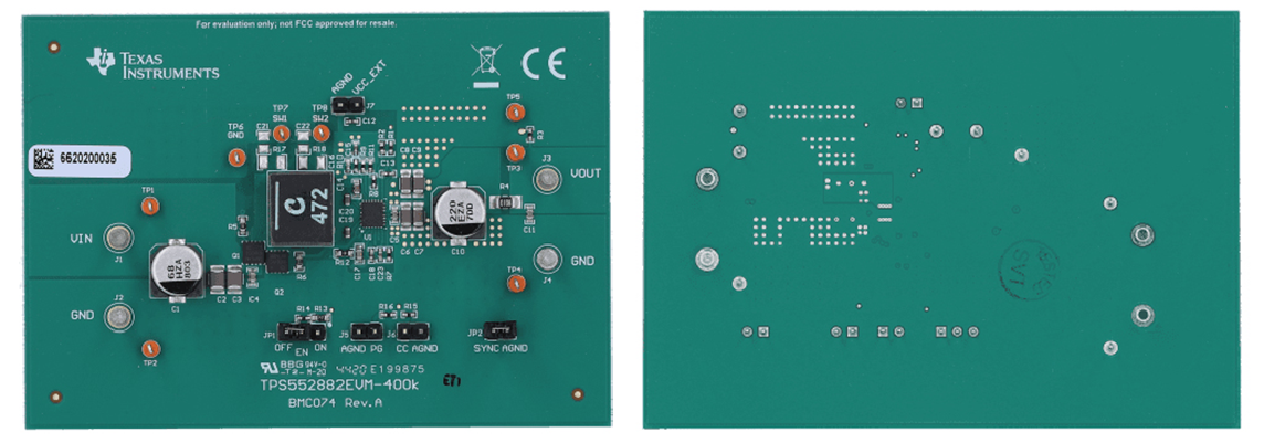 Texas Instruments TPS552882EVM-400KHZ评估模块