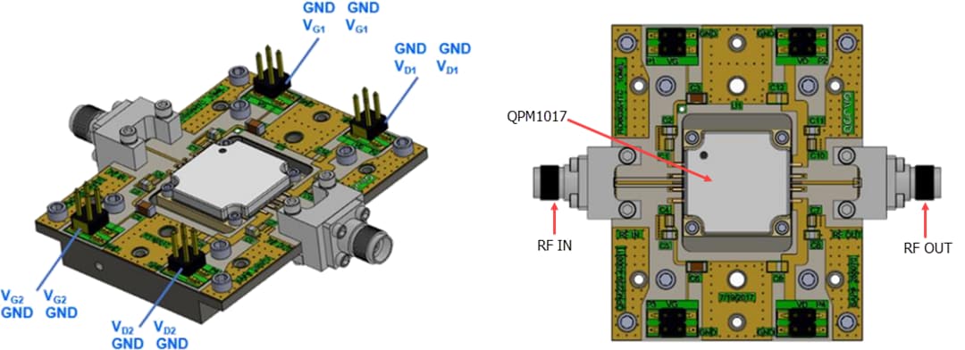 机械图纸 - Qorvo QPM1017EVB1评估板