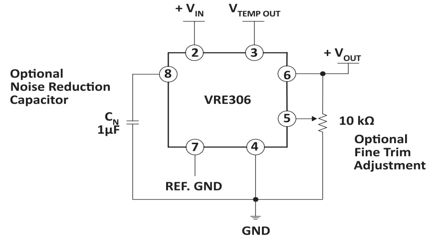 Apex Microtechnology VRE306 +6V Low Noise Precision Voltage Reference
