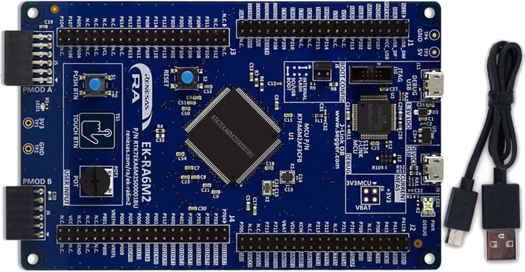 Renesas Electronics EK-RA6M2 RA6M2 MCU组用评估套件