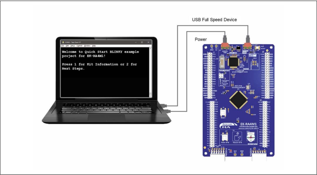 Renesas Electronics EK-RA4M1 RA4M1 MCU组用评估套件