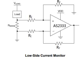 应用电路图 - Diodes Incorporated AS2333S-13双CMOS运算放大器