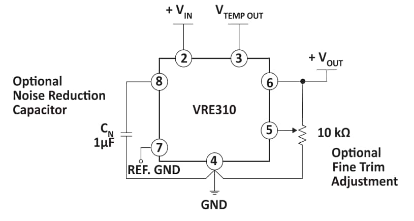 Apex Microtechnology VRE310 +10V Low Noise Precision Voltage Reference