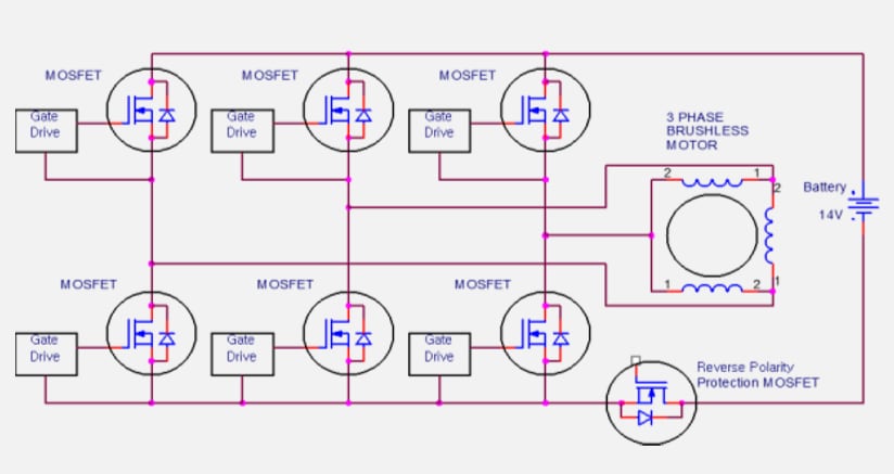 框图 - Nexperia LFPAK33 Trench 9汽车用MOSFET