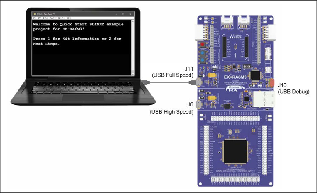 Renesas Electronics EK-RA6M3 RA6M3 MCU组用评估套件