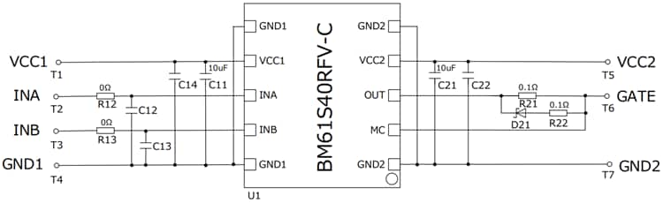原理图 - ROHM Semiconductor BM61S40RFV-EVK001评估板