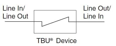 原理图 - Bourns TBU-CA-Q AEC-Q101 TBU®高速保护器