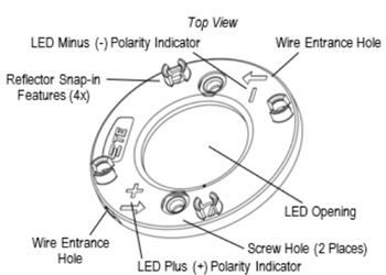 机械图纸 - TE Connectivity LUMAWISE ZxL LED灯座