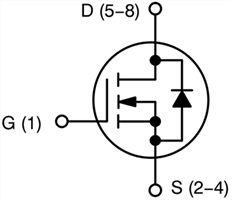 原理图 - onsemi NTMTS0D7N04C 40 V N沟道功率MOSFET