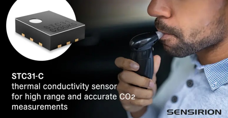 信息图 - Sensirion STC31-C CO2用导热传感器